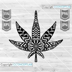 mandala cannabis svg || weed svg || marijuana svg || cannabis svg || mandala cut files || marijuana leaf svg || cannabis