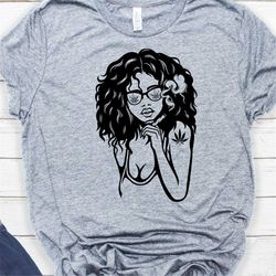 afro girl smoking joint svg || rasta girl smoking || smoking marijuana || smoking cannabis svg || afro girl smoking weed