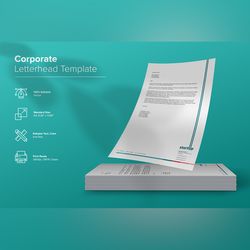 elegant letterhead design template 20