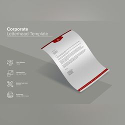 professional letterhead design template 21