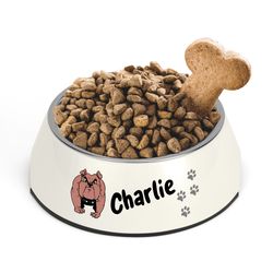 Cartoon Pet Food Bowl personalization of a pet