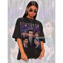 retro michael scott t-shirt, limited michael scott vintage t-shirt, michael scott gift for women and man unisex t-shirt