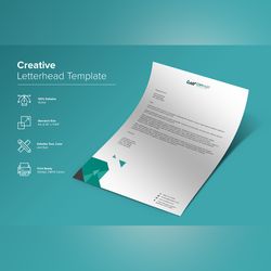 elegant letterhead design template 28