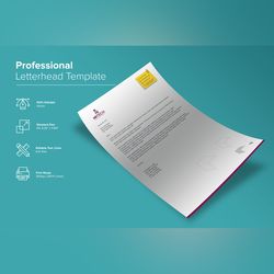 professional letterhead design template 29