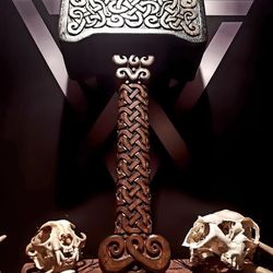 handmade viking hammer. with engraved head viking hammer best gif