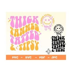Thick Tanned Tatted And Tipsy Svg,Summer Svg,Trendy Png,Funny Quote Png,Pink Tanned And Tipsy Png,Vacation Shirt Png,Vac