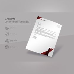 corporate letterhead design template 34