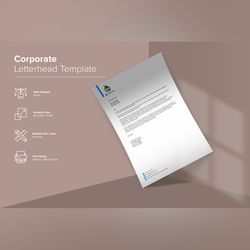 corporate letterhead design template 38