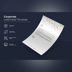 corporate letterhead design template 42