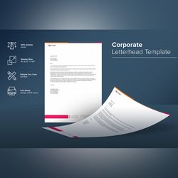 elegant letterhead design template 44