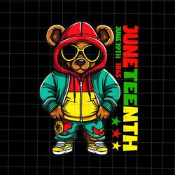bear african american juneteenth png, bear hip hop africa juneteenth day png, bear independence day