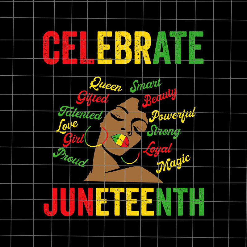 Black Women Messy Bun Juneteenth Svg, Celebrate Indepedence Day Svg, Juneteenth Black Women Svg, Juneteenth Day Svg, Independence Day Svg - 1.jpg