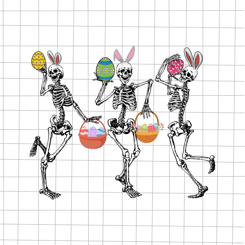Dancing Skeleton Easter Svg, Bunny Skeleton Svg, Skeleton Easter Day Quote Svg, Egg Easter Day Svg, Easter Day Svg - 1.jpg