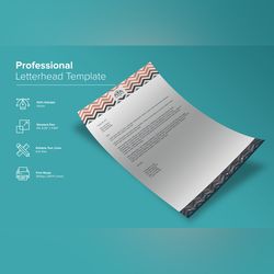 professional letterhead design template 49