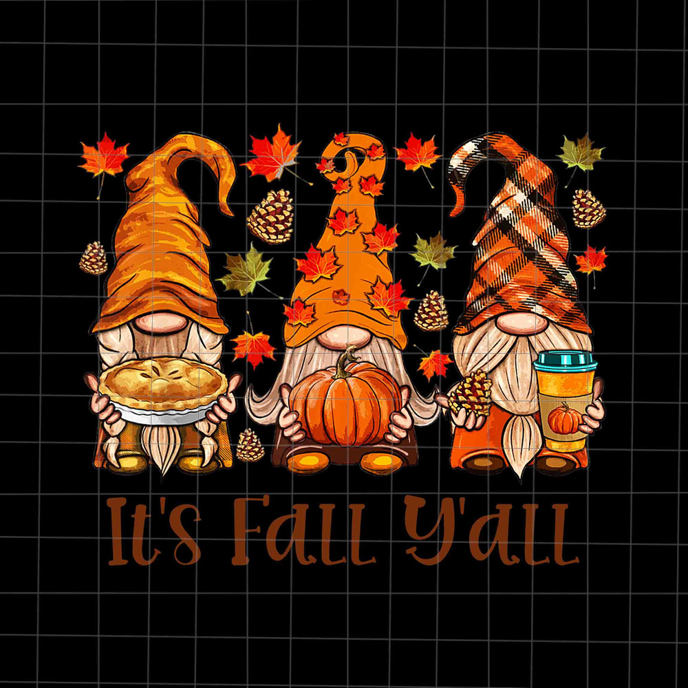 It's Fall Y'all Gnomes Png, Gnomes Pumpkin Autumn Png, Gnomes Autumn Png, Gnomes Fall Y'all Png, Gnomes Thankful Png - 1.jpg