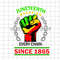 Juneteenth Breaking Every Chain Since 1865 Svg, Power Fist Hand Black History Month Svg, Juneteenth Day Svg, Independence Day Svg - 1.jpg