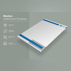 modern letterhead design template 71