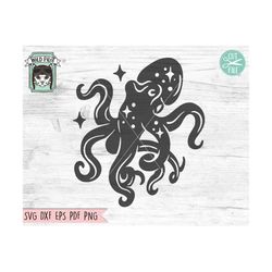 octopus svg file, octopus cut file, sea creatures svg files, ocean svg files, galaxy octopus svg, beach svg, summer cut