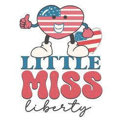 little miss liberty usa flag heart july 4th png