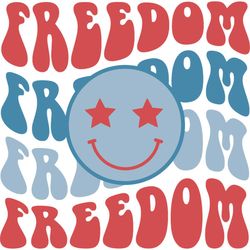 american freedom 4th july smiley face svg