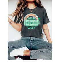 retro st patty's day comfort colors shirt, lucky slot machine, vintage st patrick's day shirt, day drinking shirt, retro