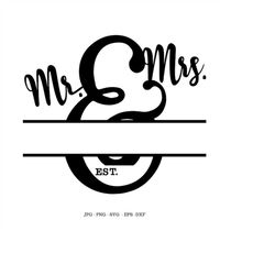 mr and mrs svg, wedding cut file, bride groom svg, svg cut file