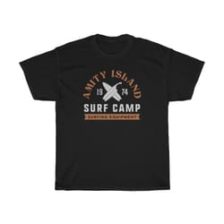 amity island surf camp t-shirt