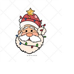 Santa Png, Santa DXF, Santa Cut File, Santa Clip Art, Funny Christmas Svg, Christmas Sign Svg