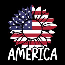 america flag sunflower svg, fourth of july svg