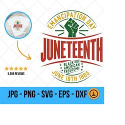 emancipation day png, black freedom png, black history png, gift for juneteenth