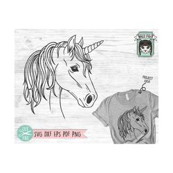 unicorn svg file, unicorn cut file, animal face, cute unicorn svg, unicorn face svg, animal svg file, animal face, unico
