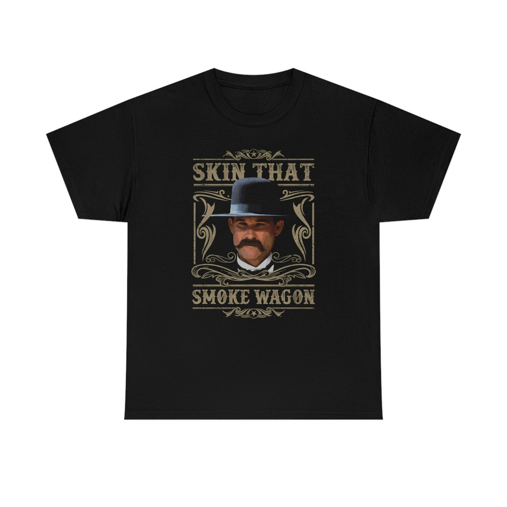 Skin That Smoke Wagon Iconic Western T-Shirt.jpg