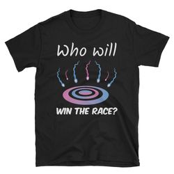gender reveal shirt funny who will win the race tee