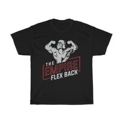 the empire flex back workout weightlifting t-shirt