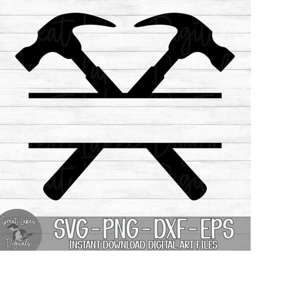 H Name Frame Hammer Split Monogram, Name Frame - Instant Digital Download | Inspire ...