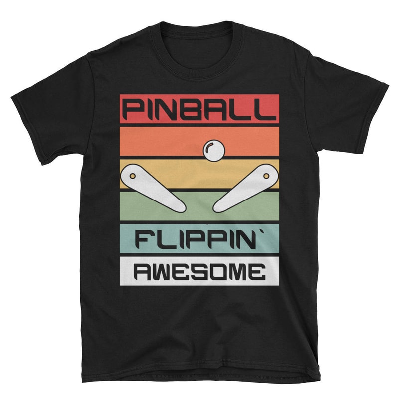 Retro Classic Pinball Flippin Awesome T-Shirt Gift Tee.jpg