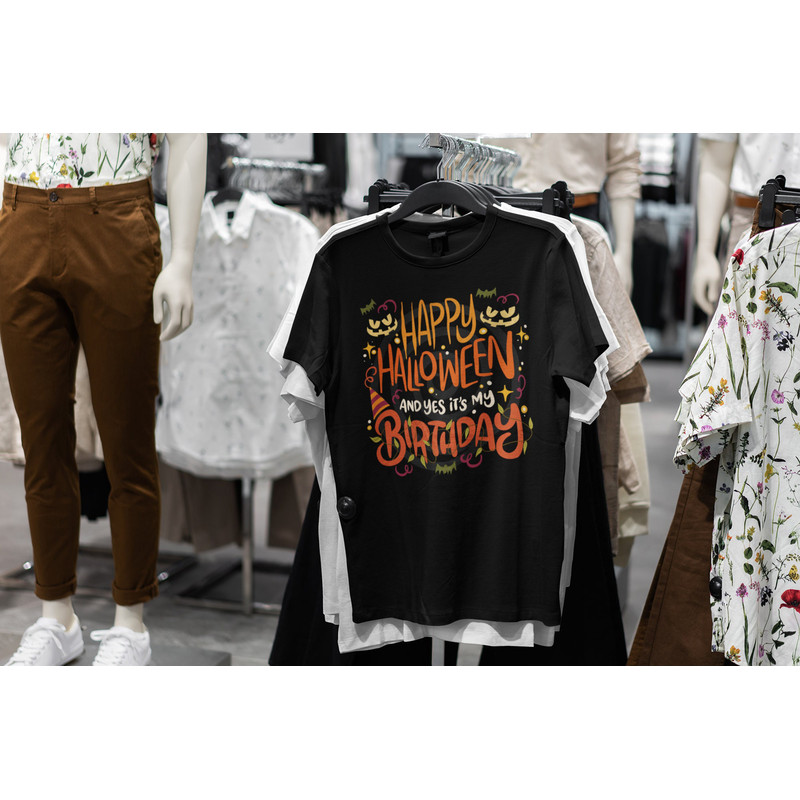 Happy Halloween And Yes It's My Birthday Unisex T-Shirt.jpg