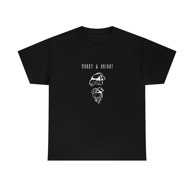 Christmas Merry and Bright T-shirt Unisex Heavy Cotton Tee.jpg