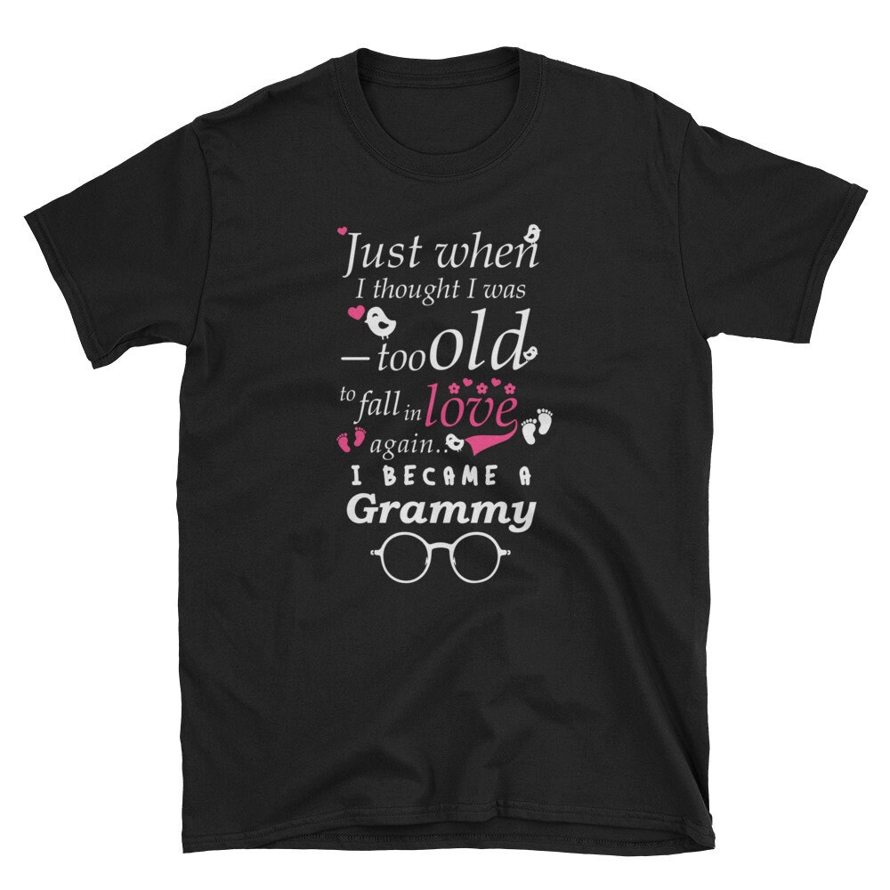 I Became Grammy Grandma Grandmother Grandma Reveal Shirt.jpg