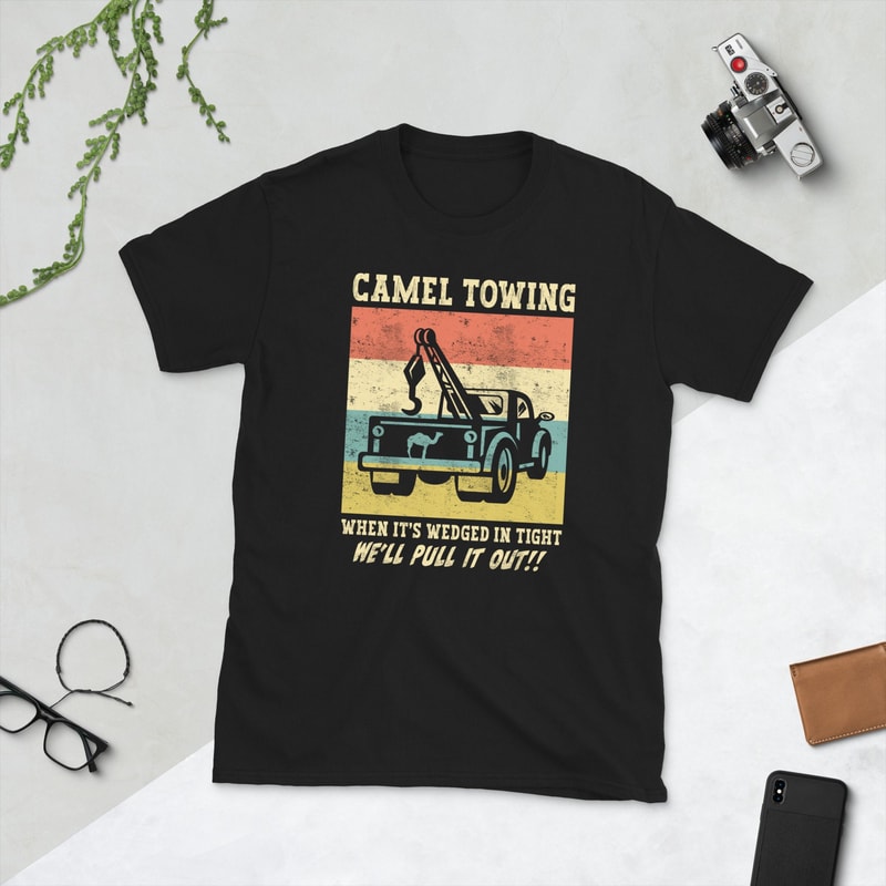 Camel Towing Retro Adult Humor Saying Funny Halloween Gift T-Shirt.jpg