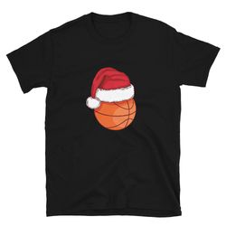 funny christmas basketball birthday gift tshirt, unisex - gildan 64000