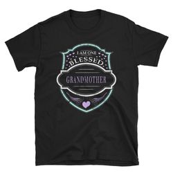 one blessed grandmother shirt new grandma gifts grandma reveal
