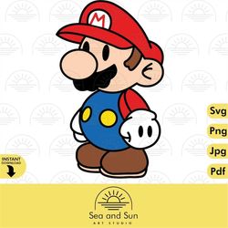 Mario Luigi  10 svg, png, jpg, pdf, Clip art Files For Cricut design