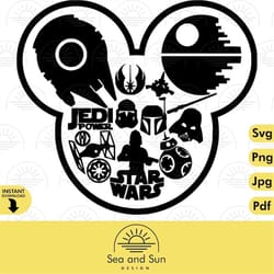 star wars, jedi, head, star of death svg, mandalorian, disneyland ears, disneyland hoodies, svg file for cricut, disneyl