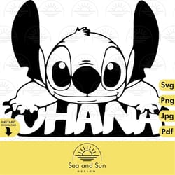 ohana stitch disneyland vector clip art files, lilo and stitch, icon, ears, digital, download, tshirt, cut file, svg, ir