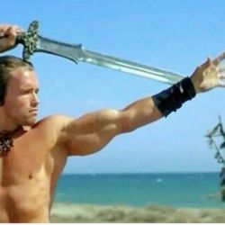 Custom Hand Made Conan The Barbarian Atlantean Camping Survival Hunting Sword