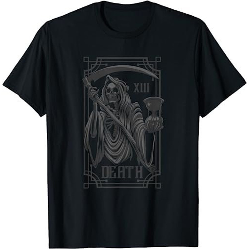 Death Tarot Card Satanic Grim Reaper Occult Horror Pagan  T-Shirt, Sweatshirt, Hoodie - 25809.jpg