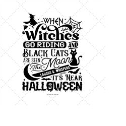witches sign, haunted house decor, fall sign svg, halloween witch sign, witches sign png