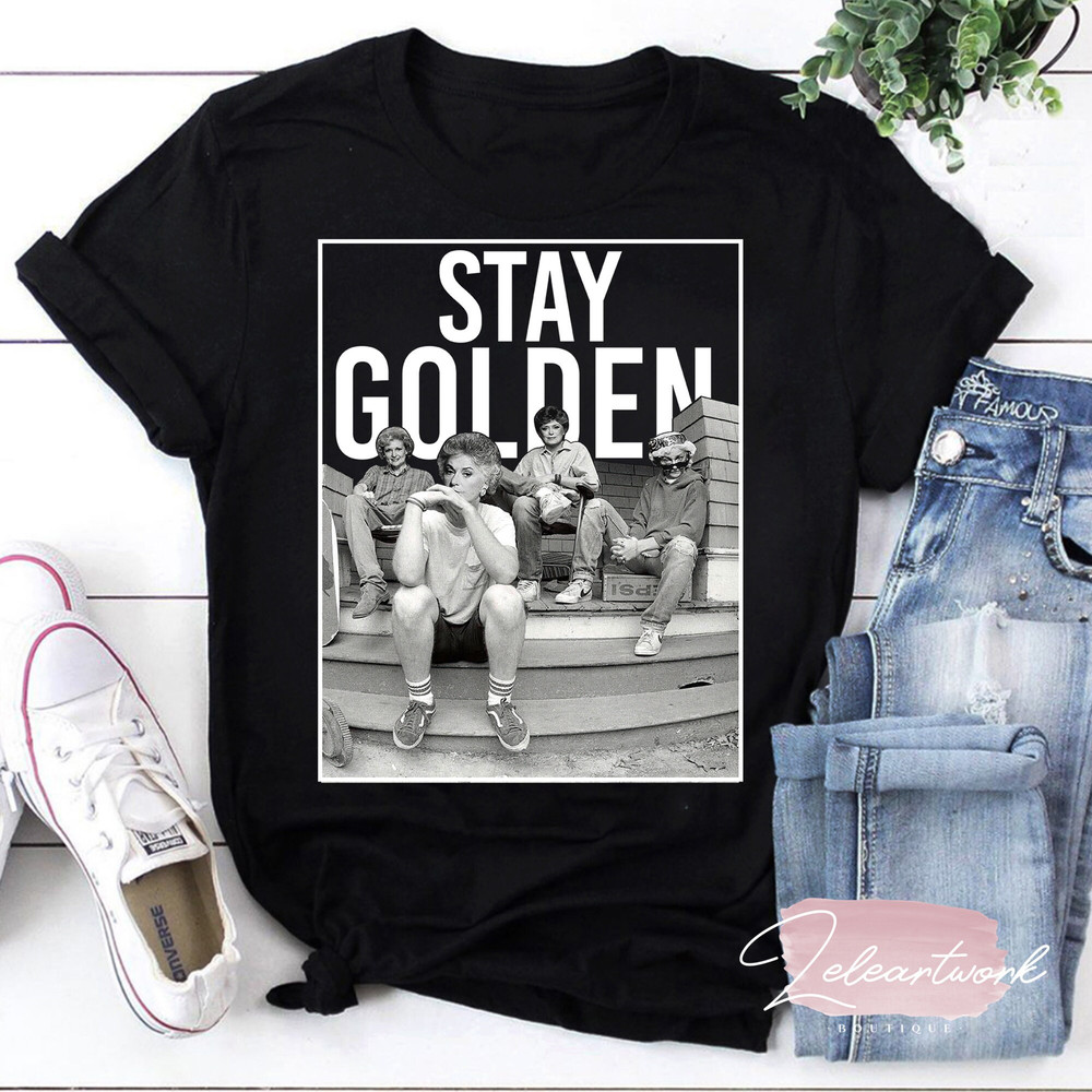 Stay Golden Golden Girls Vintage T-Shirt, The Golden Girls Shirt, Stay Golden Shirt, Golden Girls Gifts.jpg