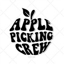 Apple Picking Crew, Apple Shirt Svg, Toddler Fall Svg, Baby Fall Svg, Fall Kids Svg, Family Shirts Svg